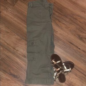 Cropped Khaki Pants